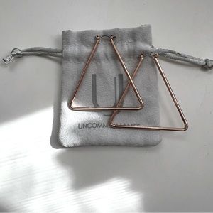 Uncommon James | Rose Gold Triangle Earrings